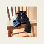 denim風シャツ