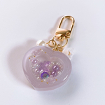 [9月22日販売]Mini heart shaker keychain (purple)