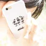 SUMMER SALE!!!【iPhone/Android対応】aloha hula girls B&W スマートフォンケース
