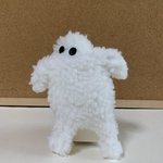 ぬいぐるみ　ぴょんぐるみ　Nポーズ　白