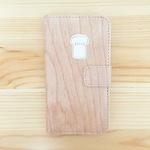 食パンのiPhoneケース(手帳型 / ウッド調)