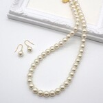 ナチュラルパールネックレス＆ピアス／イヤリングセット
