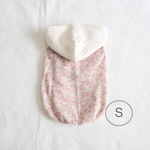 [犬服] Sサイズ 完成品 チワワ　　　　　　　　　　　　花柄スムースニット パーカー 