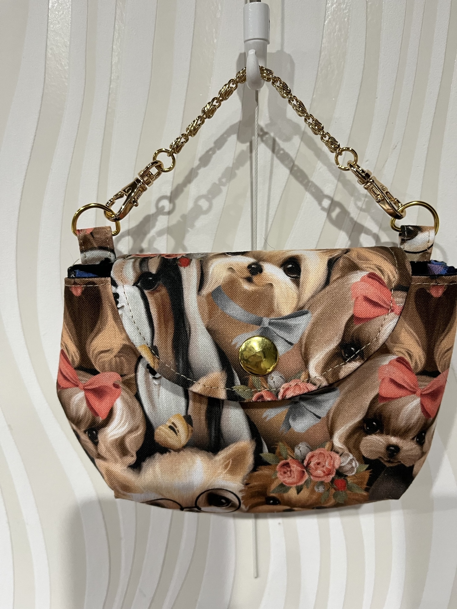 ボディバック　 【No.4140】 ヨーキー　パネル生地　ヨーキー雑貨　犬雑貨 img57414333.jpg