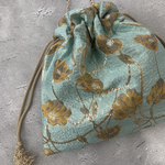 〈インポート生地〉きらきらジャガード巾着ショルダーバック