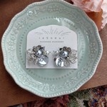 《saita》silver つぶつぶ刺繍ピアス ／イヤリング