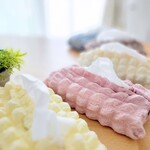 ポコポコティッシュカバーMサイズ　ソフトパックテッシュケース　ビニールタイプ　スリムタイプ