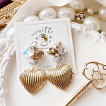  Heart gold charm