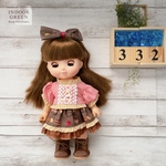 ＊332ソランちゃん・メルちゃん服　パフスリーブ＆スイーツ柄スカートセット