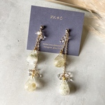 flower drop・white × beige
