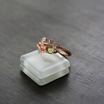 バイカラーサファイア　リエルスパイラルリング　SILVER925　PG