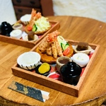 ミニチュア エビフライ定食✩.*˚