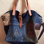 N様オーダー品60's ginza cube bag＜デニムリメイク>　ショルダー　