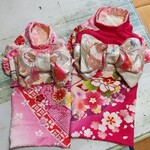 kaabachan39様専用🎀女の子🐶[犬着物×2  つまみ細工]🐶