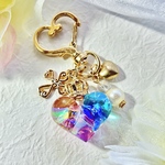 艶粒 AuroraRainbow🌈デカハート❤︎キーホルダー