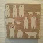 R様オーダー品 しろくまさん&北欧しずくのファブリックパネル