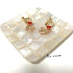ハートのしっぽ♡ねこのイヤリング