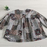 秋服 ★パッチワークPTギャザーブラウス