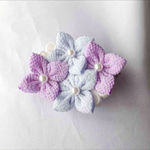 紫陽花の髪飾り