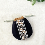 インド刺繍リボンのお豆巾着