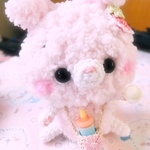 いちごみるくベビちゃん あみぐるみ