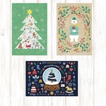 クリスマスポストカードE(3枚セット)