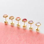 秋のミニミニ色粒ピアス(金色金具)片耳用