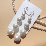 コットンパール♡4連/ピアス イヤリング