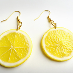 スライスレモンのピアス