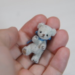 3.4cm ミニミニ クマちゃん (淡グレー)