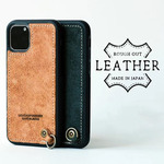 iPhoneケース 本革 スマホケース レザー【ラフアウトレザー・グリップタッチ】 背面ケース TPUケース  ハイブリッドケース リアケース iPhone16 対応 HIGHCAMP  