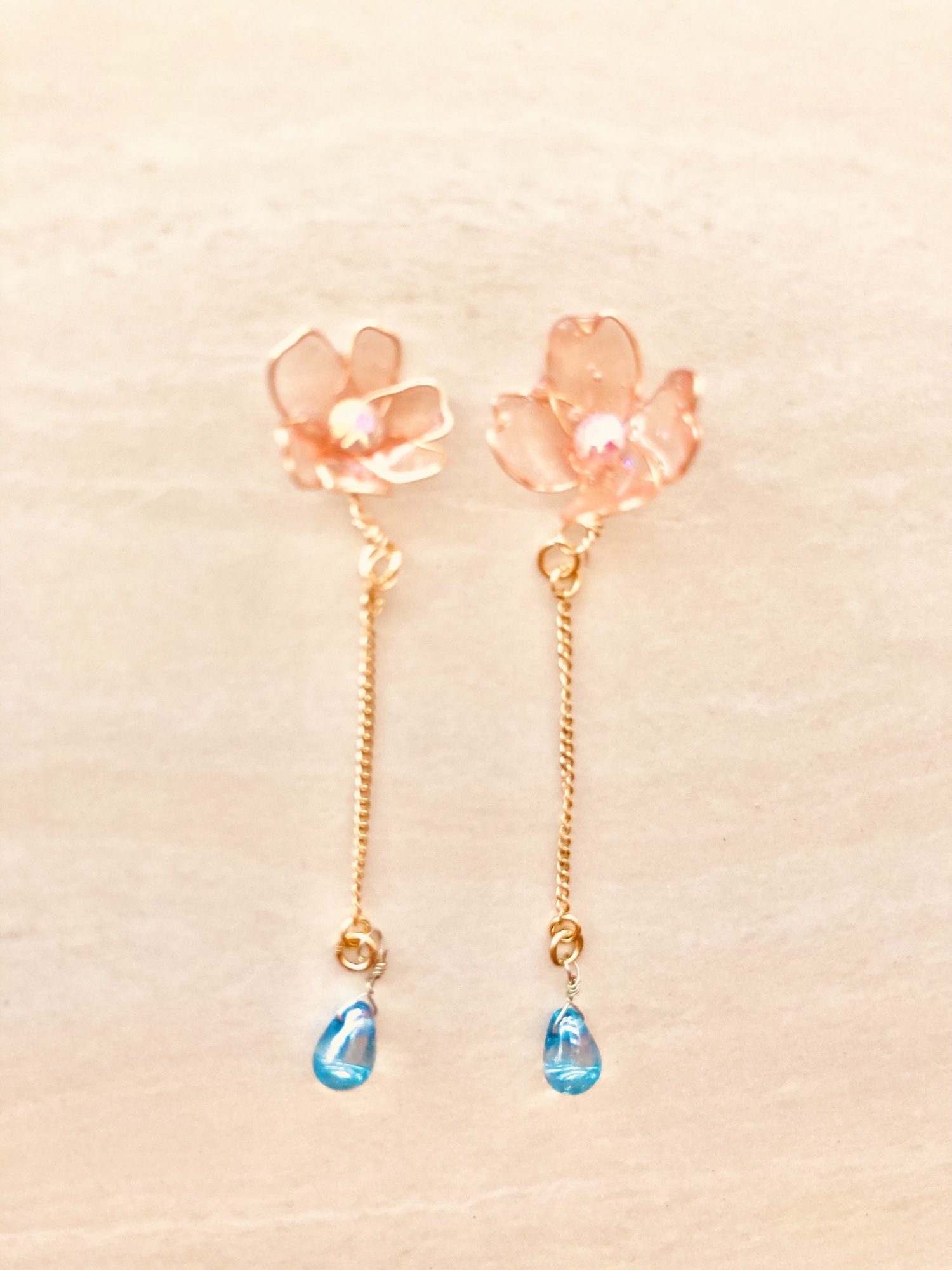 ♡ハンドメイド♡ビジューピアスイヤリング№670金木犀 金木犀 - ピアスの人気通販 | minne 国内最大級のハンドメイド
