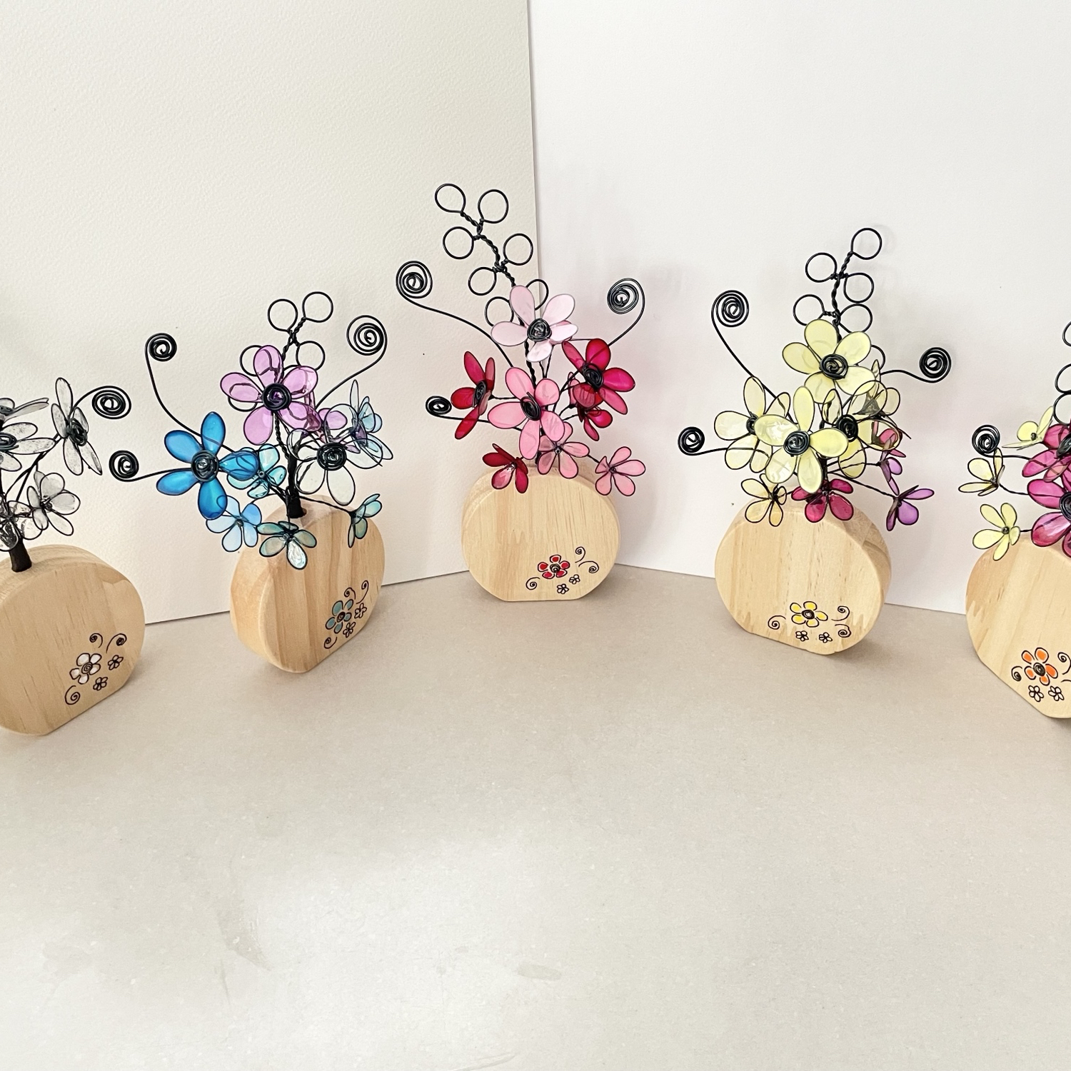 ワイヤーアート(選べる可愛い5色)☆ディップアート☆ディップフラワー