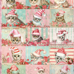 デザインペーパー CHRISTMAS CAT Vol.1 コラージュシート