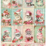 デザインペーパー CHRISTMAS CAT Vol.2 コラージュシート