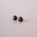 ブラックラブラドライトsilverピアス