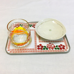 赤バラのカフェトレイ