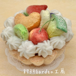 (🎁ミニギフトに)フェルトミニタルトケーキ小物入れC-1