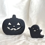 新作‼︎ ハロウィンオブジェ・・zucca  かぼちゃとお化け2個セット・・《送料無料》