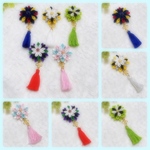 【刀剣乱舞】三条派イメージ　つまみ細工　アクセサリー