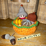 【新】🍁 秋の小物（パンプキン入れ物） 🎃