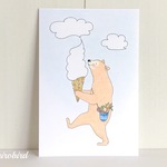 【オーダー】クマと雲のソフトクリーム