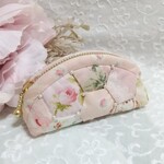 再販【手作りキット】ミニヘキサゴンのキルトポーチ   パッチワークキット