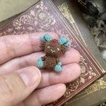 極小サイズデーモン　指先サイズの悪魔のあみぐるみ