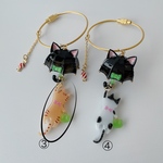 ぶら下がりにゃんこ Halloween黒猫傘③