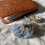 aku様お取り置き•*¨*•.¸♬︎手帳クリップ☆*。水晶 D
