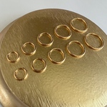 つけっぱなし サージカルステンレス ゴールド 小ぶりシンプル フープ ピアス 金属アレルギー対応 送料無料
