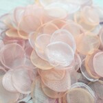 New！特価★30個　オーガンジーフラワーパーツ　