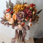 autumn wedding 【ブーケ・秋・結婚式・オレンジブーケ・前撮りブーケ・秋ブーケ・オータムカラー】