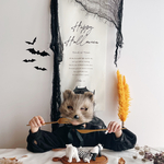 Halloween tapestry / happy halloween | コットンリネン | ハロウィン | 飾り | タペストリー